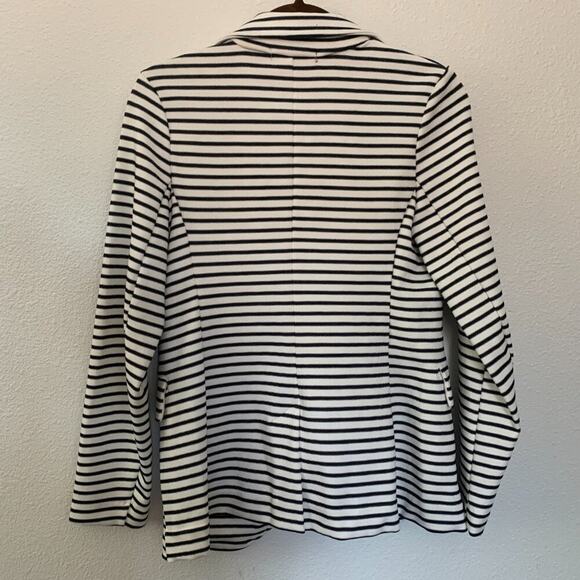 Banana Republic Women's Pique Knit Striped Blazer - Picture 9 of 14